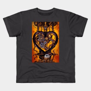 Steampunk mechanical heart Kids T-Shirt